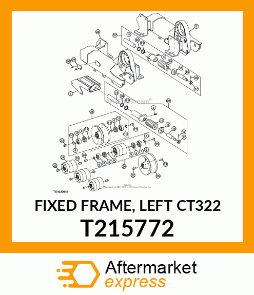 FIXED FRAME, LEFT CT322 T215772