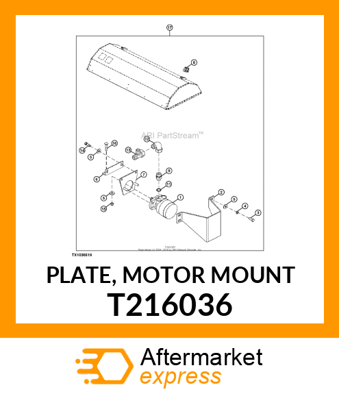 PLATE, MOTOR MOUNT T216036