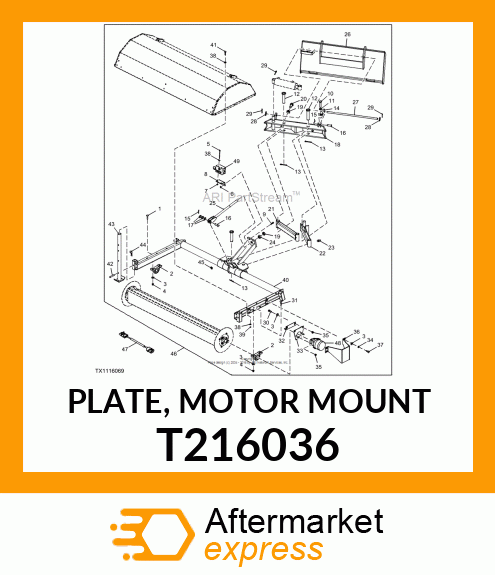 PLATE, MOTOR MOUNT T216036