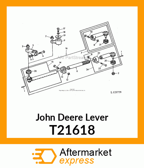 ARM,STEERING RH T21618