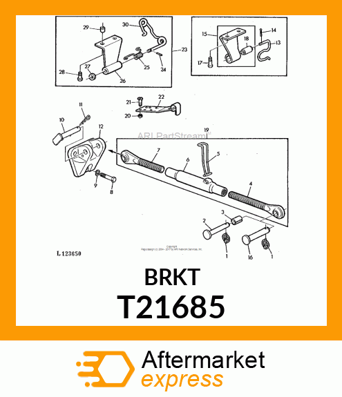 BRACKET,CENTER LINK ATTACHING T21685