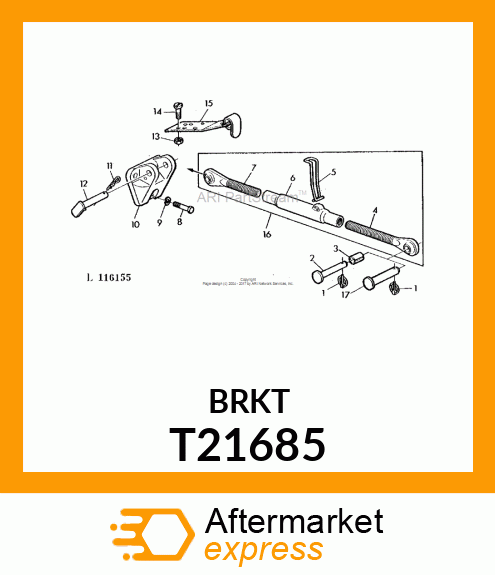 BRACKET,CENTER LINK ATTACHING T21685