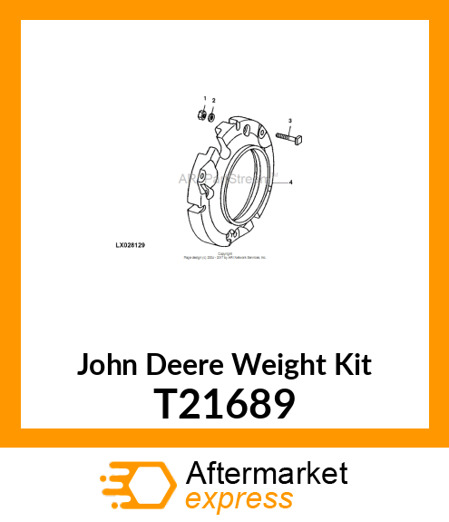 WEIGHT,REAR WHEEL T21689