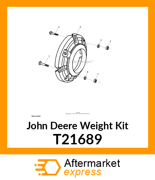 WEIGHT,REAR WHEEL T21689