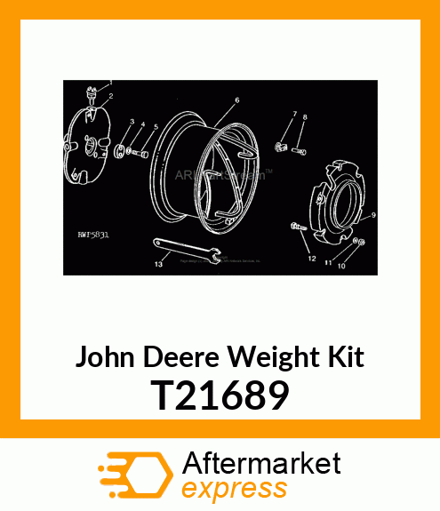 WEIGHT,REAR WHEEL T21689