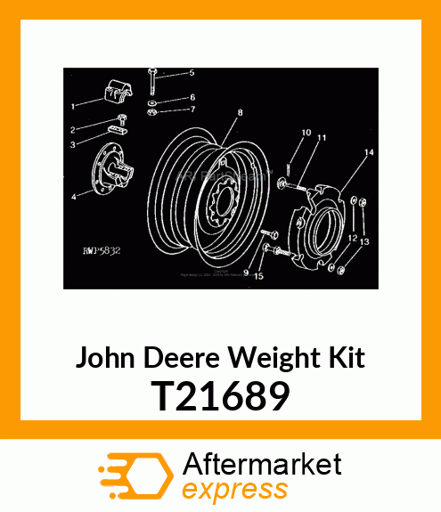 WEIGHT,REAR WHEEL T21689