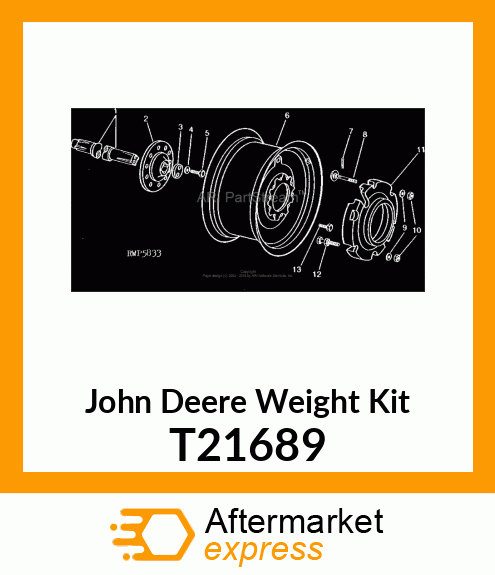 WEIGHT,REAR WHEEL T21689