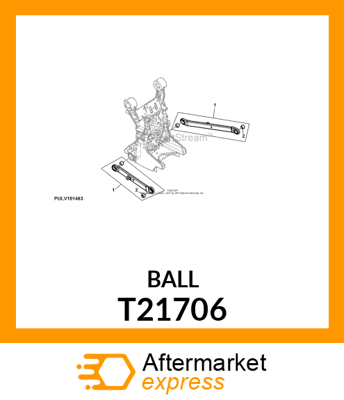 Category II Interchangeable Hitch Ball T21706