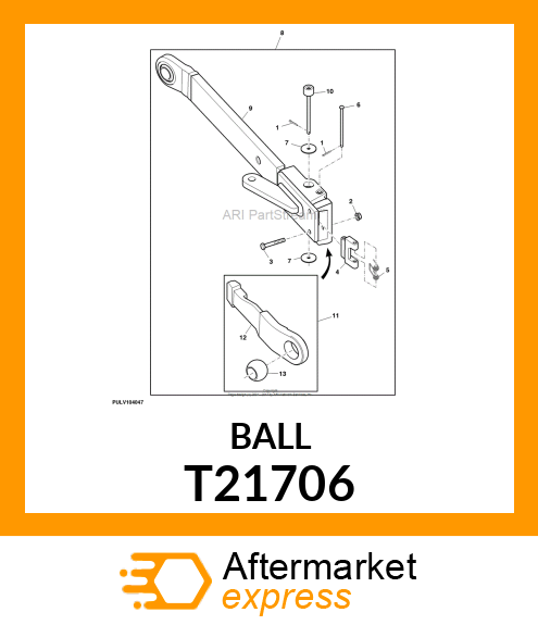 Category II Interchangeable Hitch Ball T21706