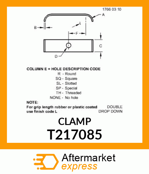 CLAMP, TUBE T217085