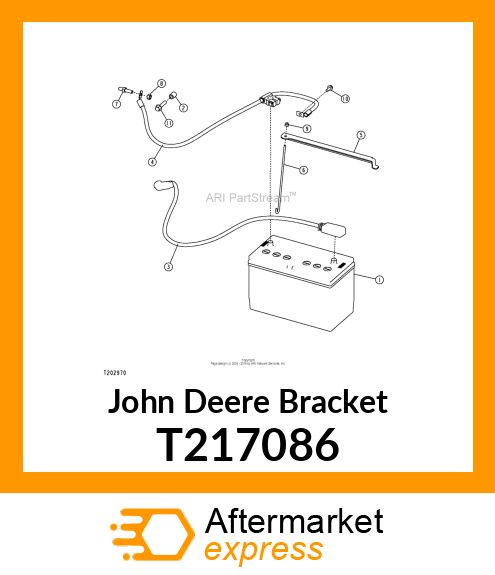 BRACKET BATTERY RETAINER T217086