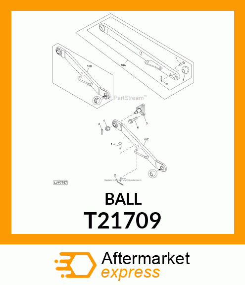 Category I Interchangeable Hitch Ball T21709