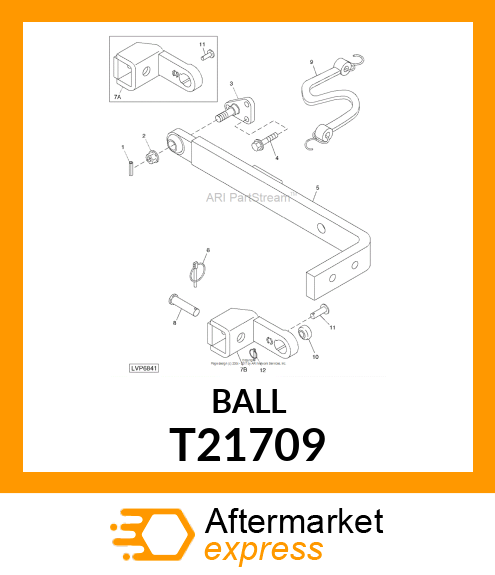 Category I Interchangeable Hitch Ball T21709