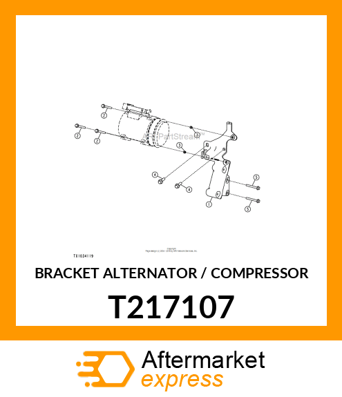 BRACKET ALTERNATOR / COMPRESSOR T217107