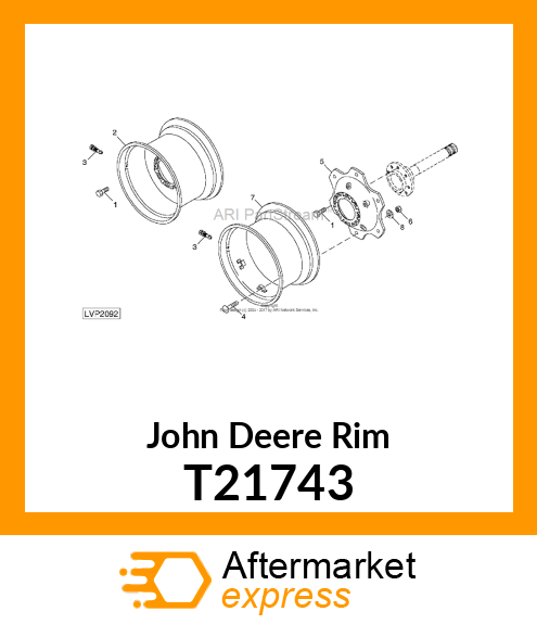 RIM,DRIVE WHEEL WITH CLAMPS W12 T21743