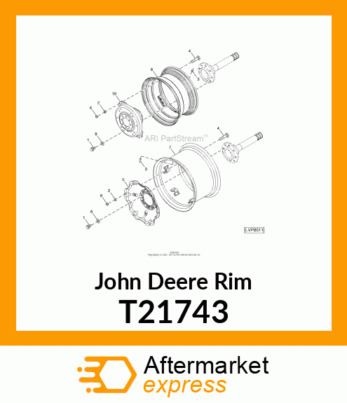 RIM,DRIVE WHEEL WITH CLAMPS W12 T21743