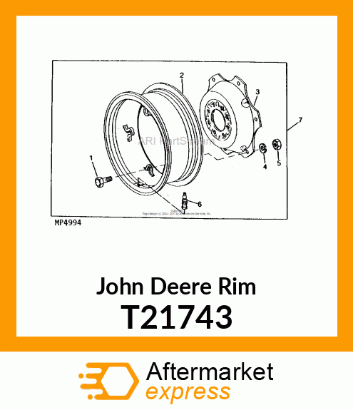 RIM,DRIVE WHEEL WITH CLAMPS W12 T21743