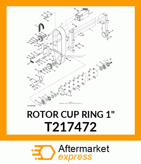 ROTOR CUP RING 1" T217472