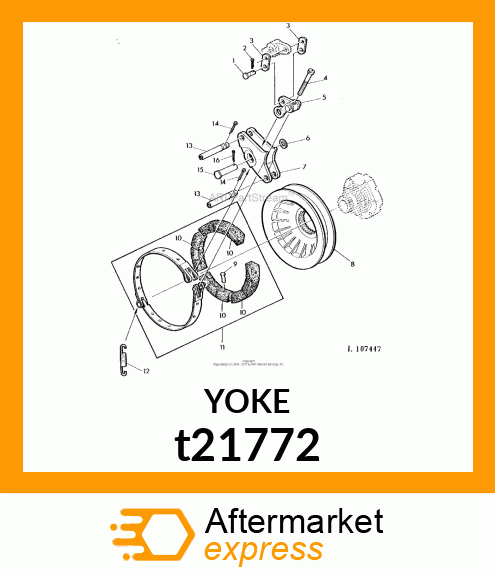 ANCHOR, BRAKE BAND t21772