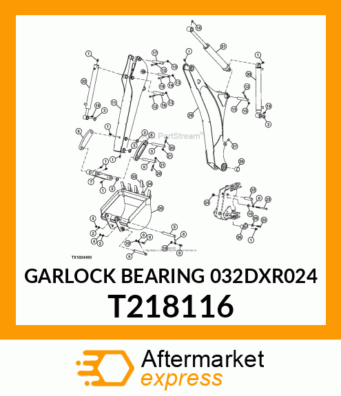 GARLOCK BEARING 032DXR024 T218116