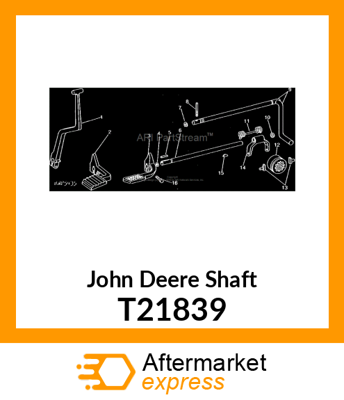 SHAFT,DIFFERENTIAL LOCK SHIFTER T21839