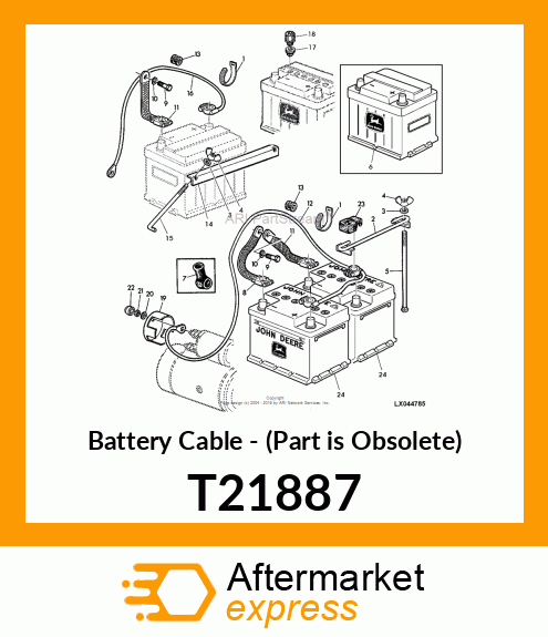 Battery Cable - (Part is Obsolete) T21887