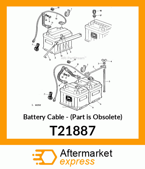 Battery Cable - (Part is Obsolete) T21887