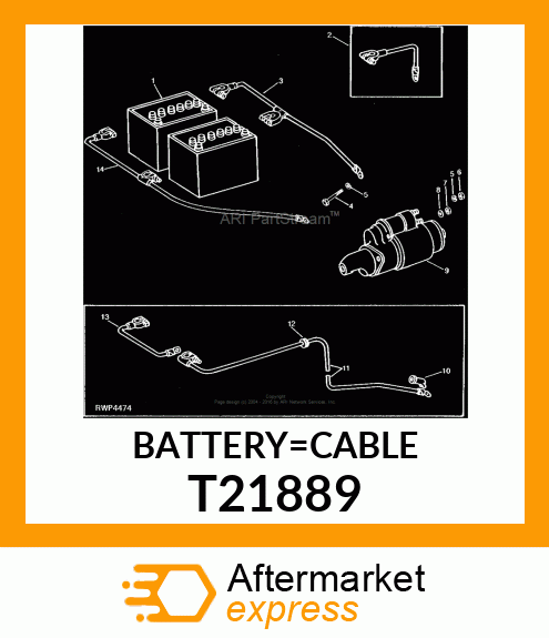 BATTERY CABLE T21889