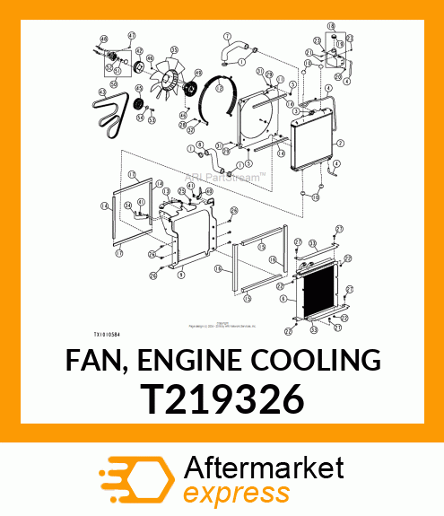 FAN, ENGINE COOLING T219326