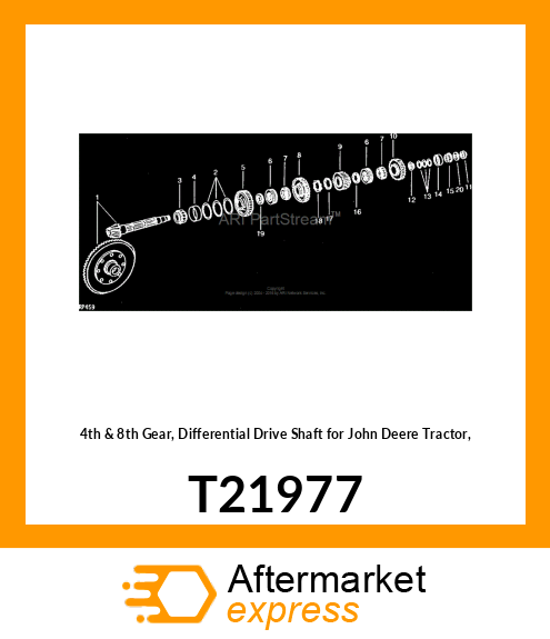 GEAR,4TH amp; 8TH SPEED T21977