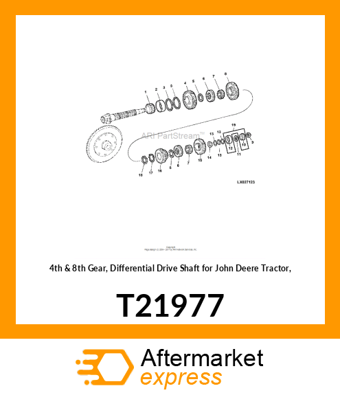 GEAR,4TH amp; 8TH SPEED T21977