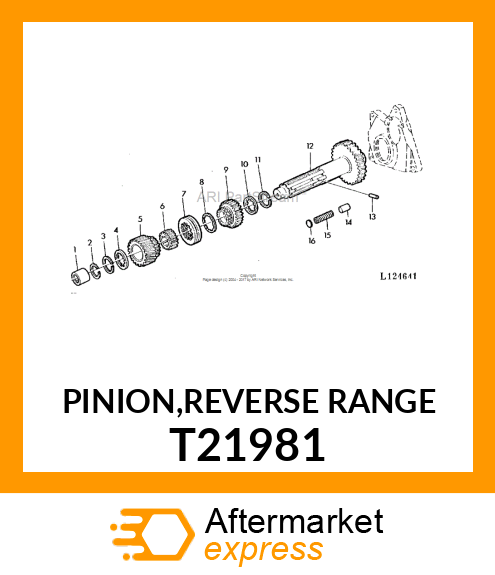 PINION,REVERSE RANGE T21981