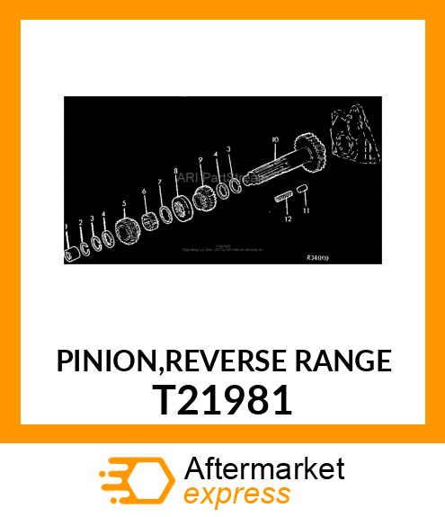 PINION,REVERSE RANGE T21981