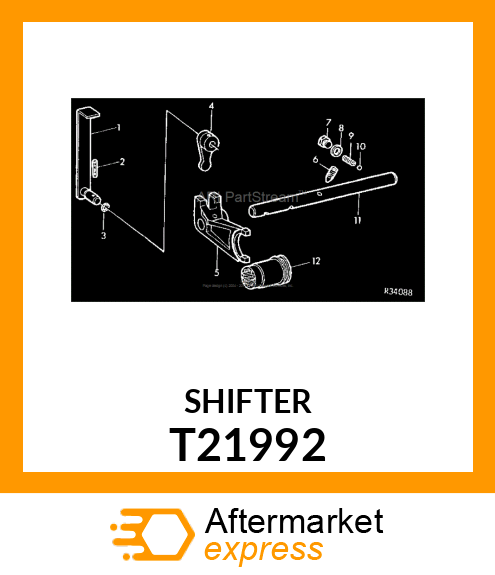 SHIFTER,REAR POWER SHAFT T21992