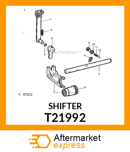 SHIFTER,REAR POWER SHAFT T21992