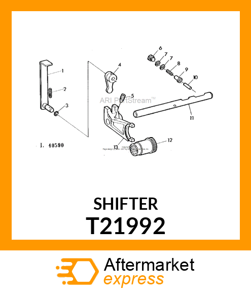 SHIFTER,REAR POWER SHAFT T21992