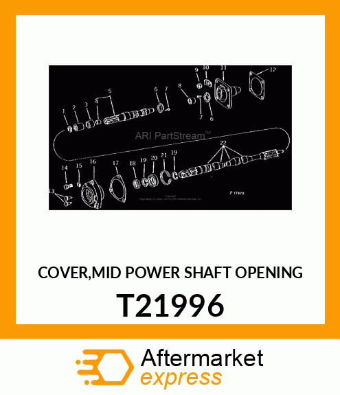 COVER,MID POWER SHAFT OPENING T21996