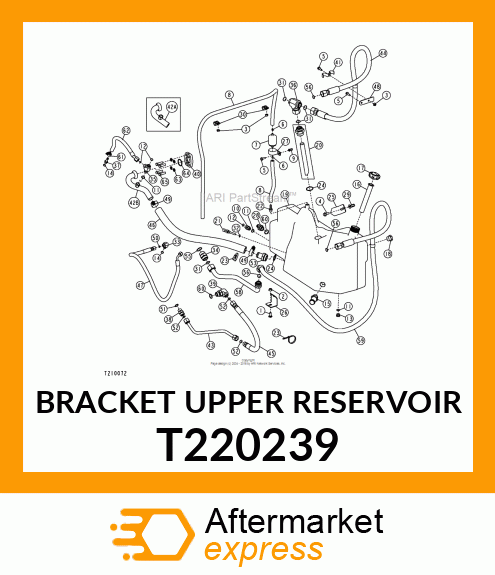 BRACKET UPPER RESERVOIR T220239