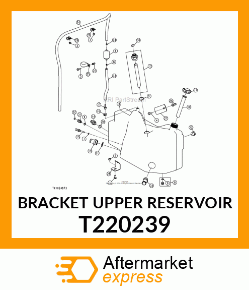 BRACKET UPPER RESERVOIR T220239