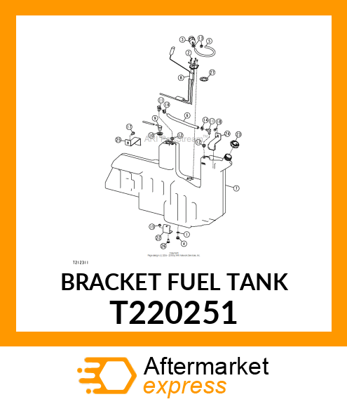 BRACKET FUEL TANK T220251