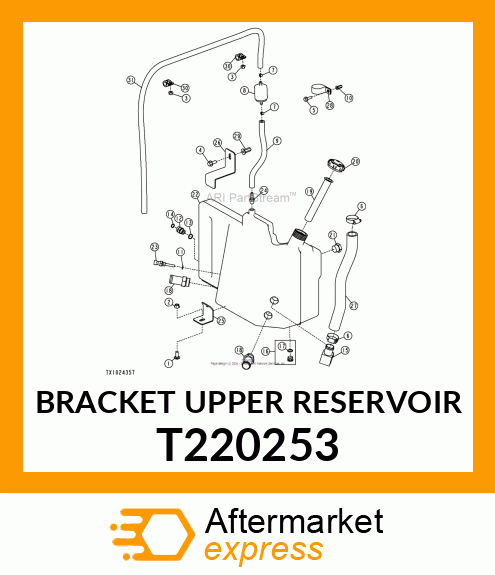 BRACKET UPPER RESERVOIR T220253