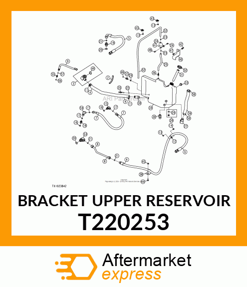 BRACKET UPPER RESERVOIR T220253