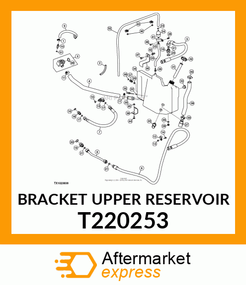 BRACKET UPPER RESERVOIR T220253