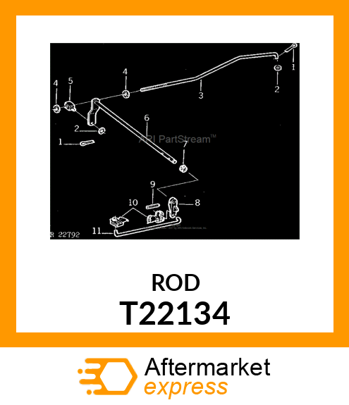 ROD,HAND SPEED CONTROL T22134