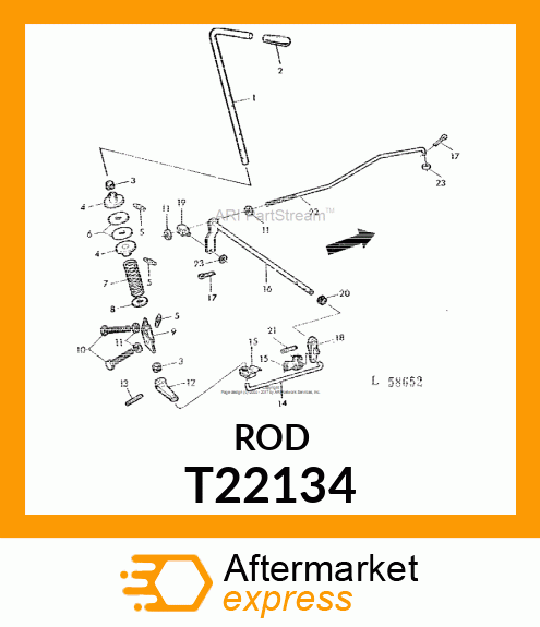 ROD,HAND SPEED CONTROL T22134