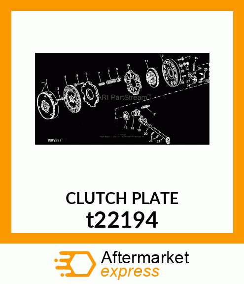 CLUTCH PLATE t22194