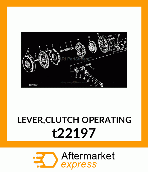 LEVER,CLUTCH OPERATING t22197