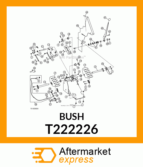 AUX. PEDAL SPACER C4 HANDS CONTROL T222226