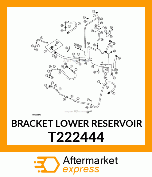 BRACKET LOWER RESERVOIR T222444