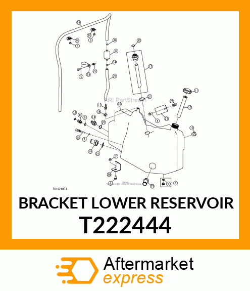 BRACKET LOWER RESERVOIR T222444